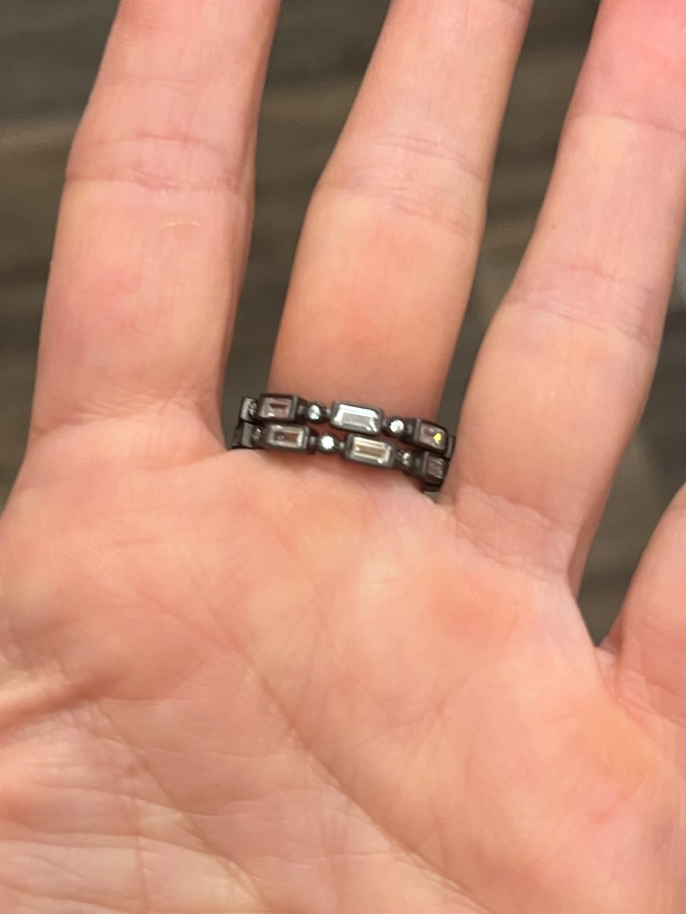 Freida Rothman Stackable Ring Set NWT size 8 - Picture 5 of 5
